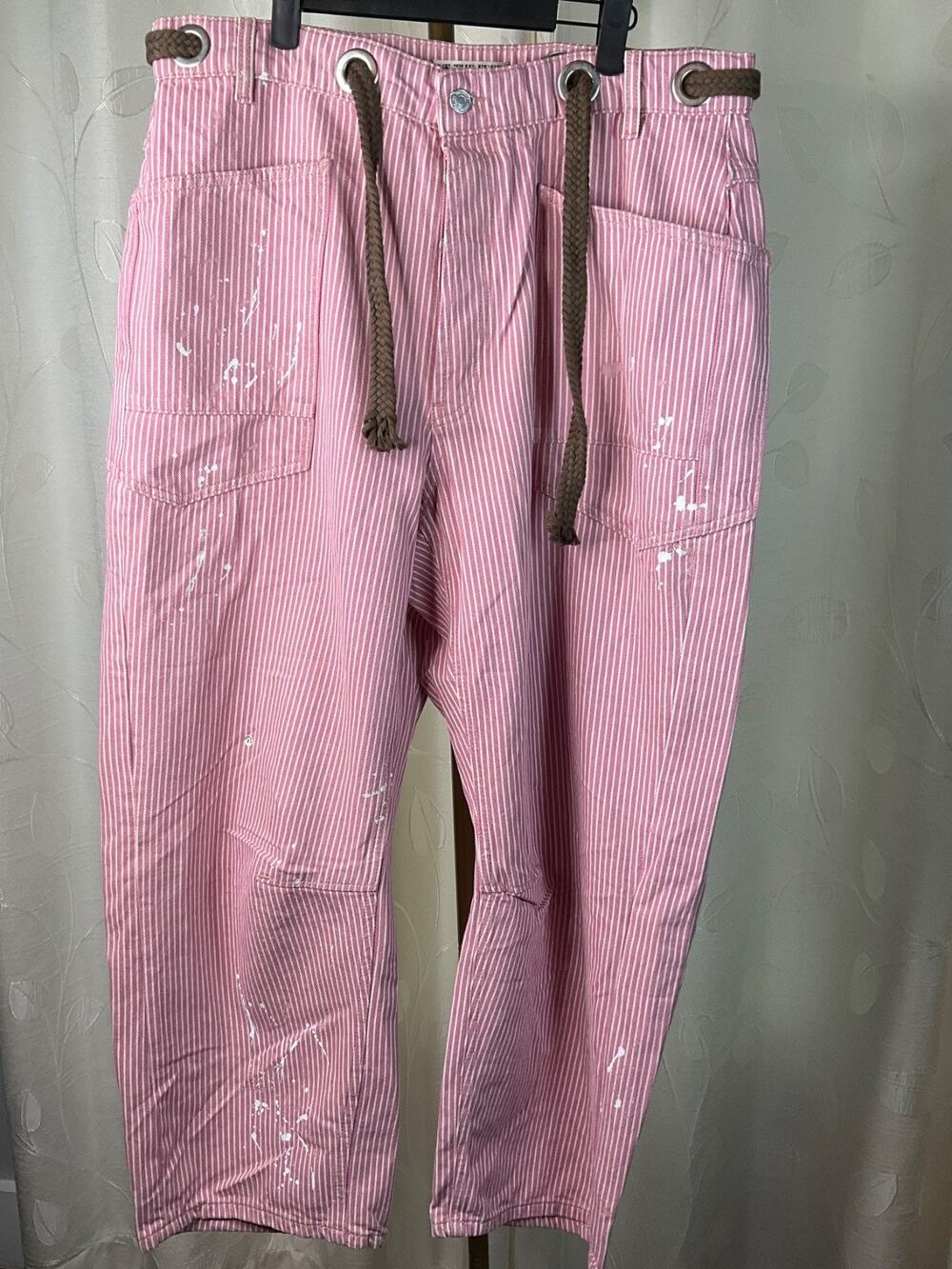 NWOT Free People LIMITED EDITION!! Moxie Railroad Jean, Size 31/Size 12 - Picture 1 of 9